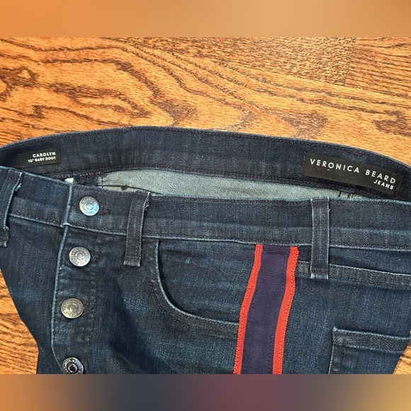 Veronica Beard Carolyn Jeans with Tux Stripe - Picture 4 of 4